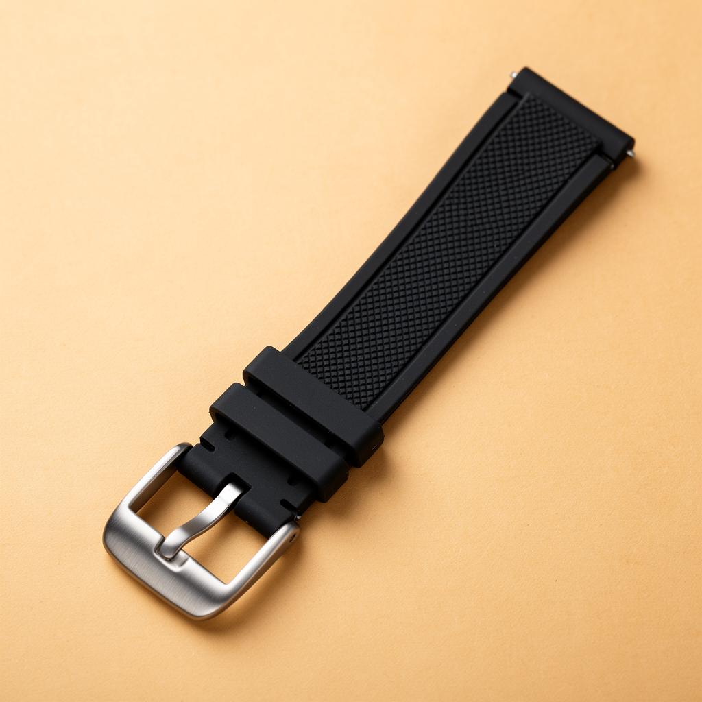 Rubber watch strap